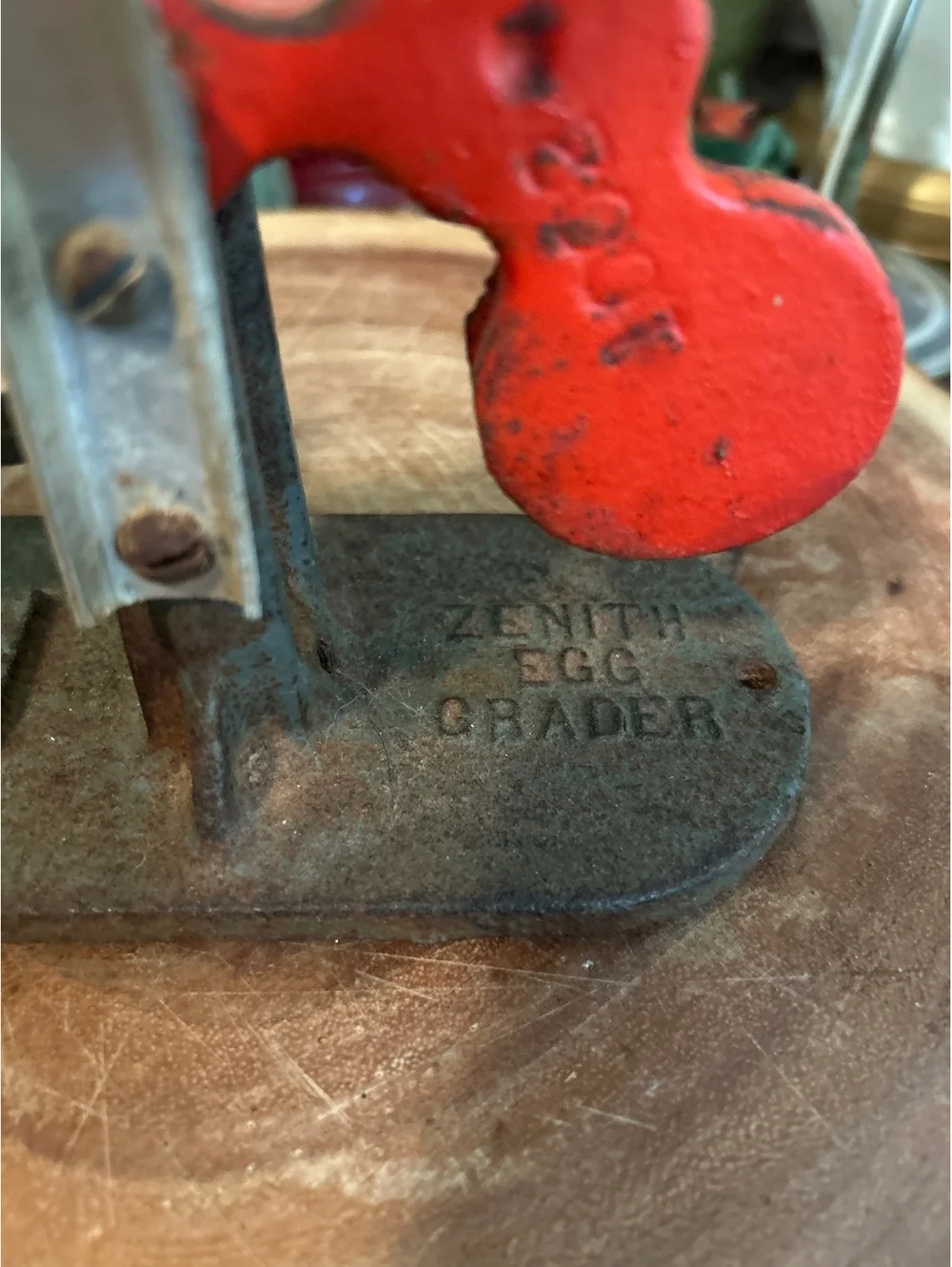 Vintage Zenith Egg Grader Scale with Red Indicator